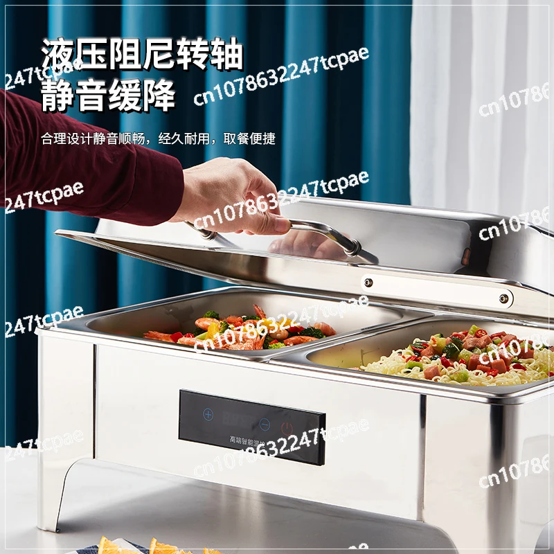 Electric Heating Buffy Furnace Hotel Buffet Furnace Hydraulic Visual Flip Breakfast Grid Insulation Thickened Stainless Steel