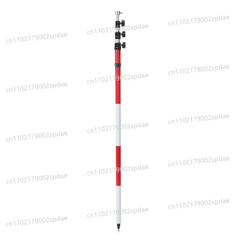 3.6m 4.6m 5.2m Aluminum Telescopic Surveying Prism Pole, Quick high accuracy,Measuring accessories survey and draw