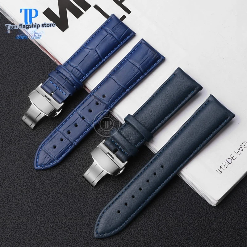 Blue Strap For Casio Edifice Series EER303/552D EEF-304 EFB509/600 ECB900 Men Bracelet High Quality Brown Watchband 20mm 22mm