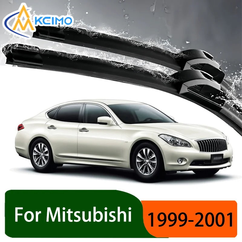 

Silent Black Front Rear Wiper Blades Set for Mitsubishi Proudia 1999-2001 Auto Windscreen Windshield Window Wiper Accessories