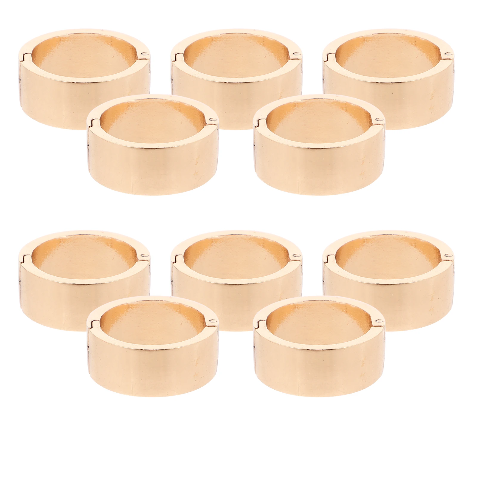 Anillos de carpeta de calendario de aleación de Zinc, cierres de encuadernación que se pueden abrir, Clips de hojas sueltas, anillos de papel pequeños para manualidades, Clips de anillo, 10 Uds.