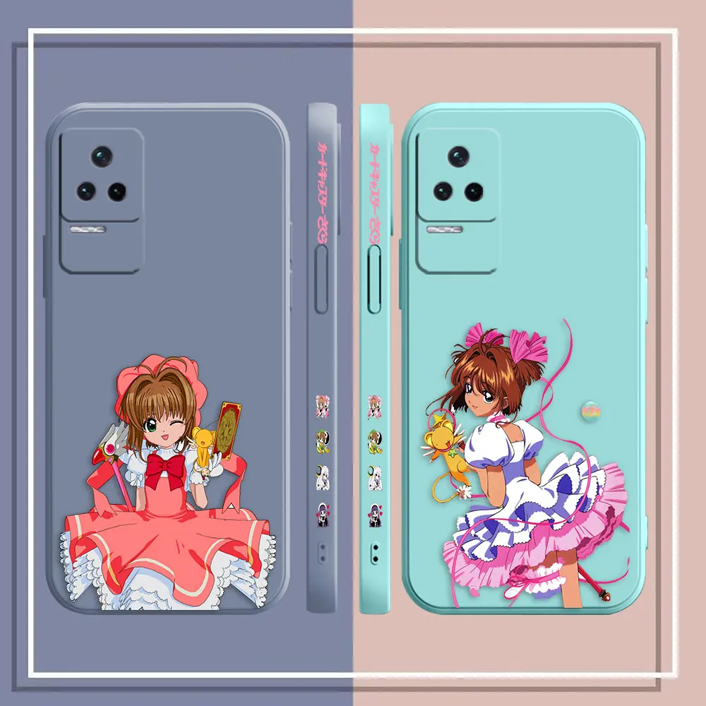 Sakura Kinomoto Cardcaptor Sakura Phone Case For Redmi K60E K60 K50 K40S K40 K30 K20 12C 10C 9A 9 8 10X 10 Pro 4G 5G Gaming Case