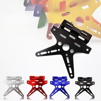 Universal Aluminum Adjustable Mount Bracket Registration Number Plate Cover Motorbike Parts Motorcycle License Plate Holder