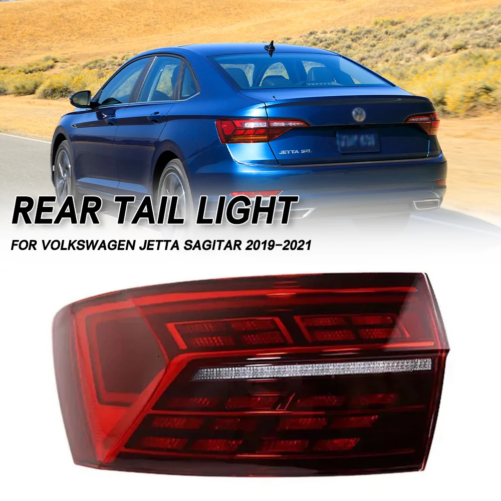 

Для Volkswagen VW Sagitar Jetta 2019 2020 2021, автомобильный задний фонарь, задний бампер, стоп-сигнал, указатель поворота, предупреждение