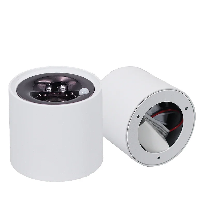 Downlights LED Montado Em Superfície Branca, Iluminação Spot Sensor De Movimento, Sala De Estar, Quarto, Cozinha, Corredor, Decoração De Interiores, 7W