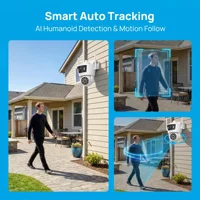 ARCCTV 2K WiFi caméra de sécurité 24/7 enregistrement automatique suivi humain couleur Vision nocturne caméra de Surveillance extérieure Audio bidirectionnel 5