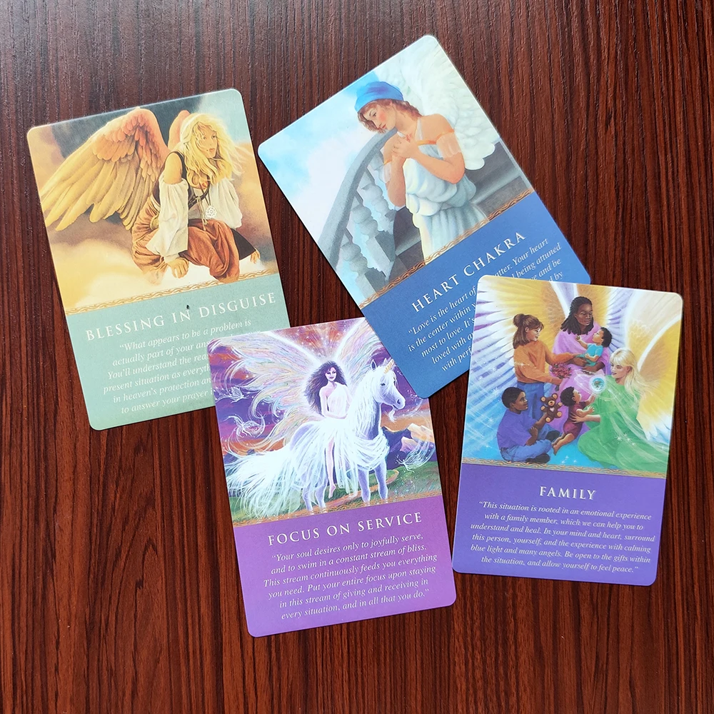 Daily Guidance from Your Angels Oracle Cards  for beginners as well as those experienced with divination cards