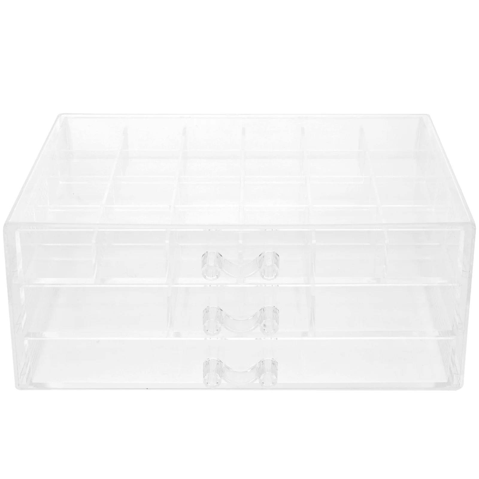 

Multi-Layer Drawer Storage Box Transparent Jewelry Organizer Earrings Beads Nail Charms Craft Supplies Desk Vanity
