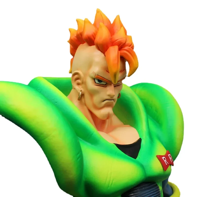 Anime Dragon Ball Z Figures ANDROID 16 Dr.gero Cell Ornaments Action Figure 40Cm Collection Statue Model Toys Gifts