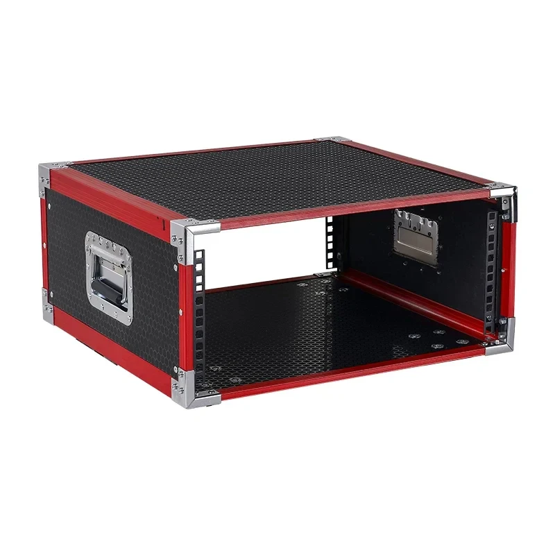 2U 4U 6U 8U Flight Rack - Heavy Duty Equipment Road Case For Power Amplifier, Wireless Mic Receiver & Effects Processor