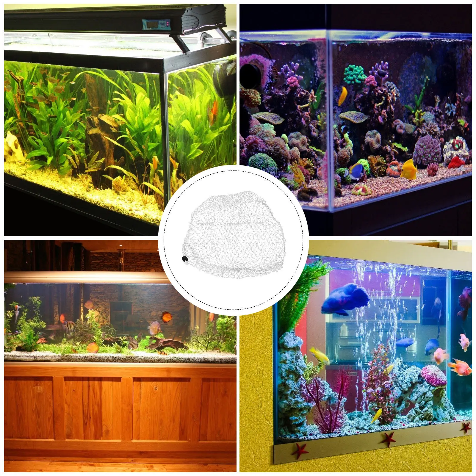 Aquarium Nylon Fish Cover Mesh - Aquarium Fish Keeping recension och pris