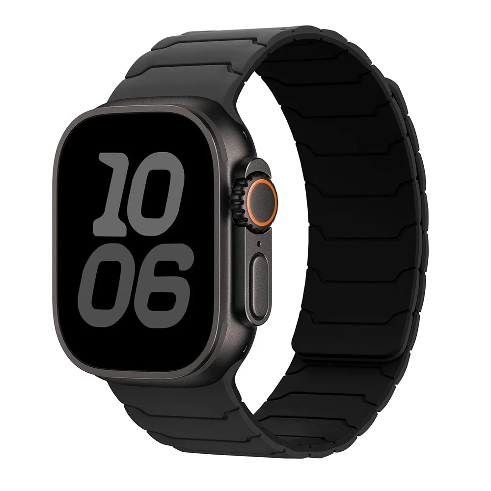 Magnetische band voor Apple Watch-banden 46 mm 42 mm 49 mm 45 mm 44 mm 41 siliconen sportarmband iWatch-serie ultra3 11 10 9 8 7 6 5 SE