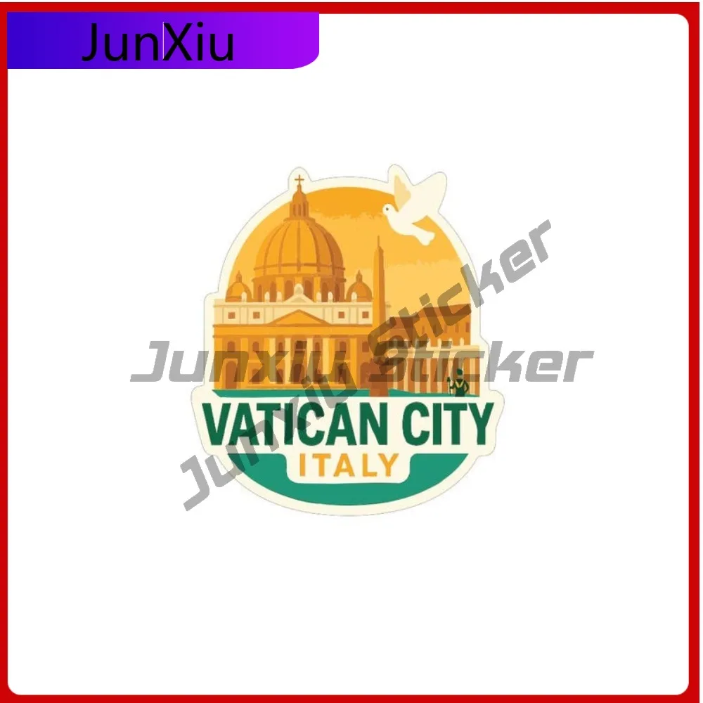 

Vatican City Italy City Sticker Exterior Vinyl Scratch-proof Decal Car Bicycle Skateboard Sticker Camping Car Motorcycle Sticker