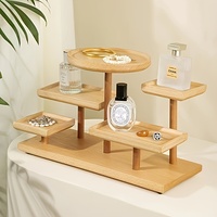 Wooden display rack with storage rack - Multi-layer storage box for jewelry.superior plants - for jewelry bead display