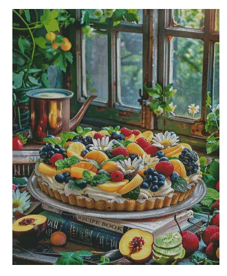 Frutas en libros paisaje 16 18CT 14CT sin imprimir kits de punto de cruz de alta calidad arte bordado DIY costura hecha a mano decoración del hogar