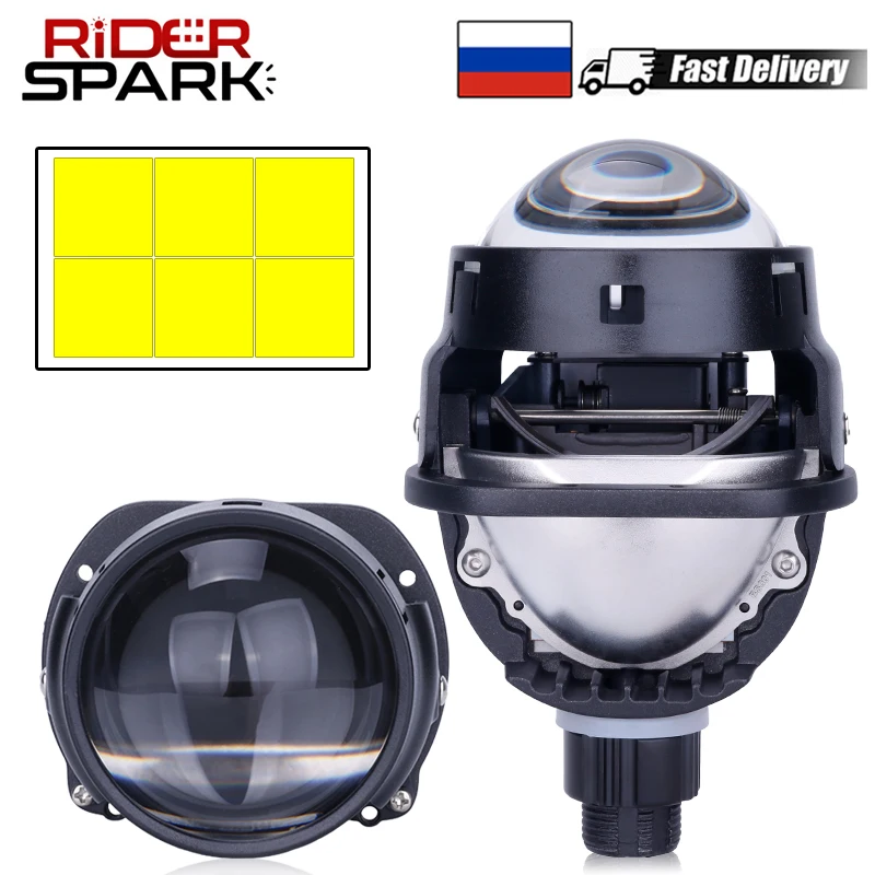 2.5 Inch RHD Bi Led Projector Lenses For Hella 3R G5 90W 20000lm 6000K White H4 H7 9005 9006 Car Headlight Bulb Retrofit Tuning