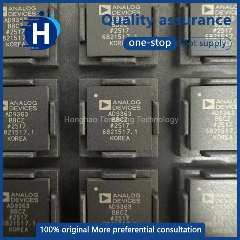 1 piece of high-quality AD9363BBCZ, silkscreen-marked AD9363, BGA-144 package, RF wireless transceiver chip
