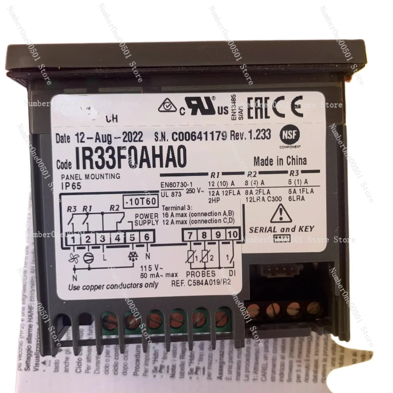 

Thermostat/IR33F0AHA0: IR33FOAHAO 115V