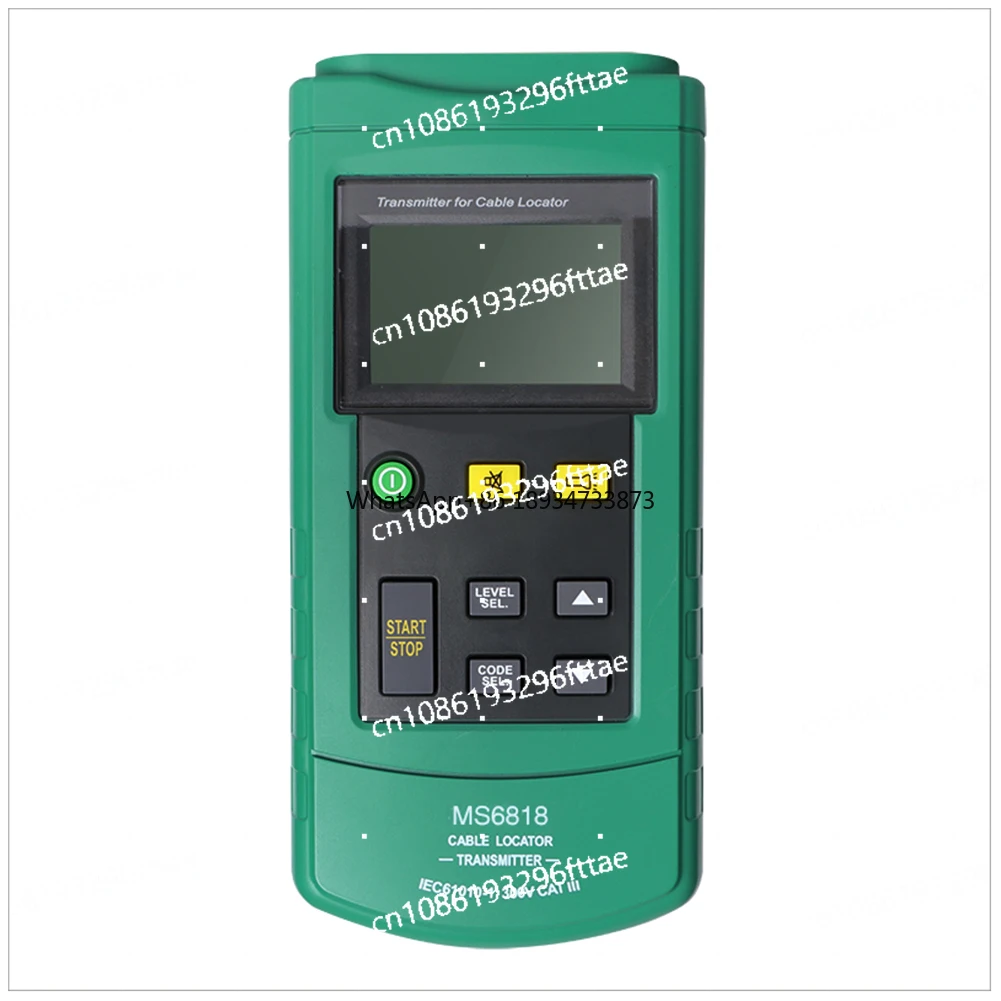 Metal Pipe Locator Detector Tester Line Tracker Voltage 12~400V Transmitter MS6818 Portable Professional Wire Cable Tracker