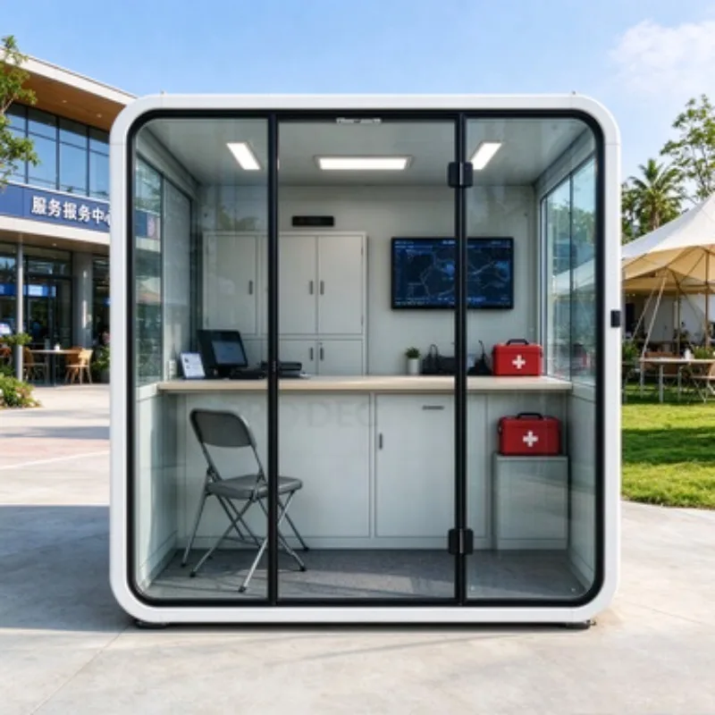Hot Sale Movable Sound Proof Office Phone Booth Acoustic Office Vocal Recording Pod for Open Office Coworking Space