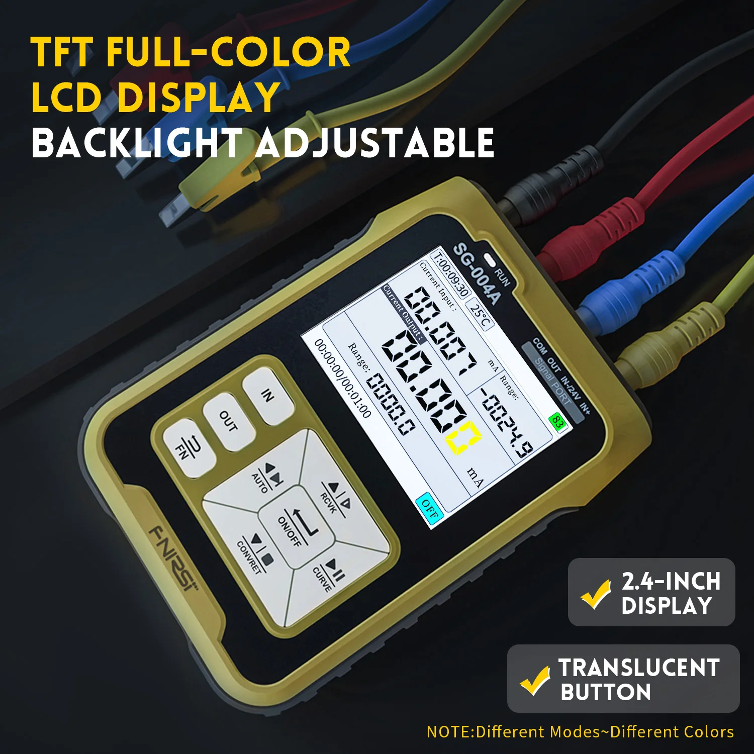 FNIRSI SG-004A 4-20mA Multifunctional Signal Generator PT100 Thermocouple Resistance Pressure Transmitter Process Calibrator