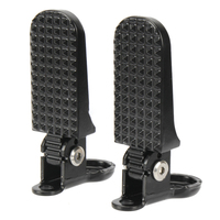 Bicycle Rear Pedal for Electric Bike Foldable Design Aluminum Alloy Material Anti Slip Pattern Wide Application