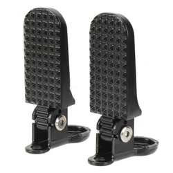 Bicycle Rear Pedal for Electric Bike Foldable Design Aluminum Alloy Material Anti Slip Pattern Wide Application