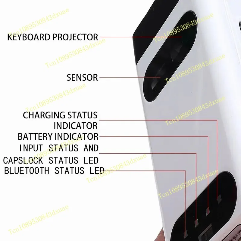 M1/KB560S Portable Mini Touch Keyboard Bluetooth Virtual Laser Keyboard Wireless Projection for Computer Phone Laptop view 3