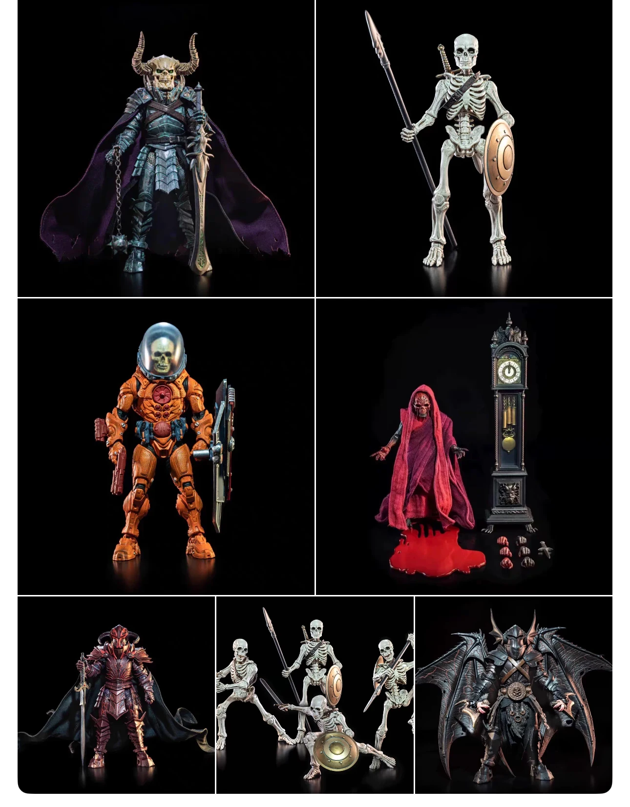 

In Stock Four Knights Official Website Limited Blood Knight Brave Knight Big Head Demon Cosmic Skeleton, Etc.