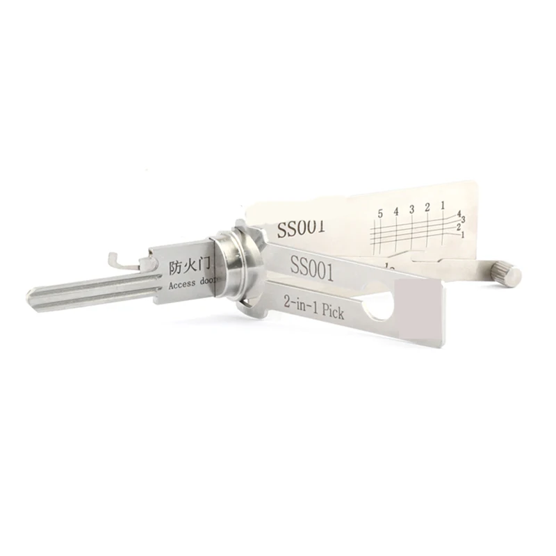 

Hot Sale Ss002 Ss001 Lock Pick Tool 2 in 1 Pick Access Door Lockpicks Auto Pick and Decoder Locksmith Tools