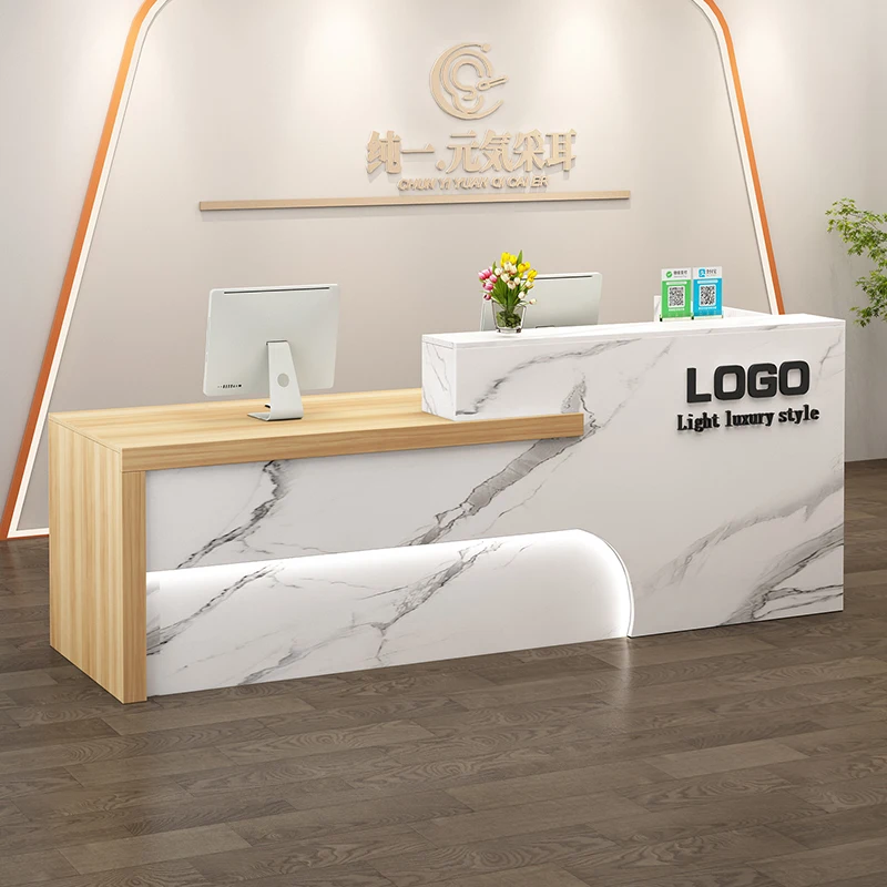 

Counter Display Reception Desks Beauty Salon Checkout Counter Reception Desks Modern Mostrador Negocio Commercial Furniture