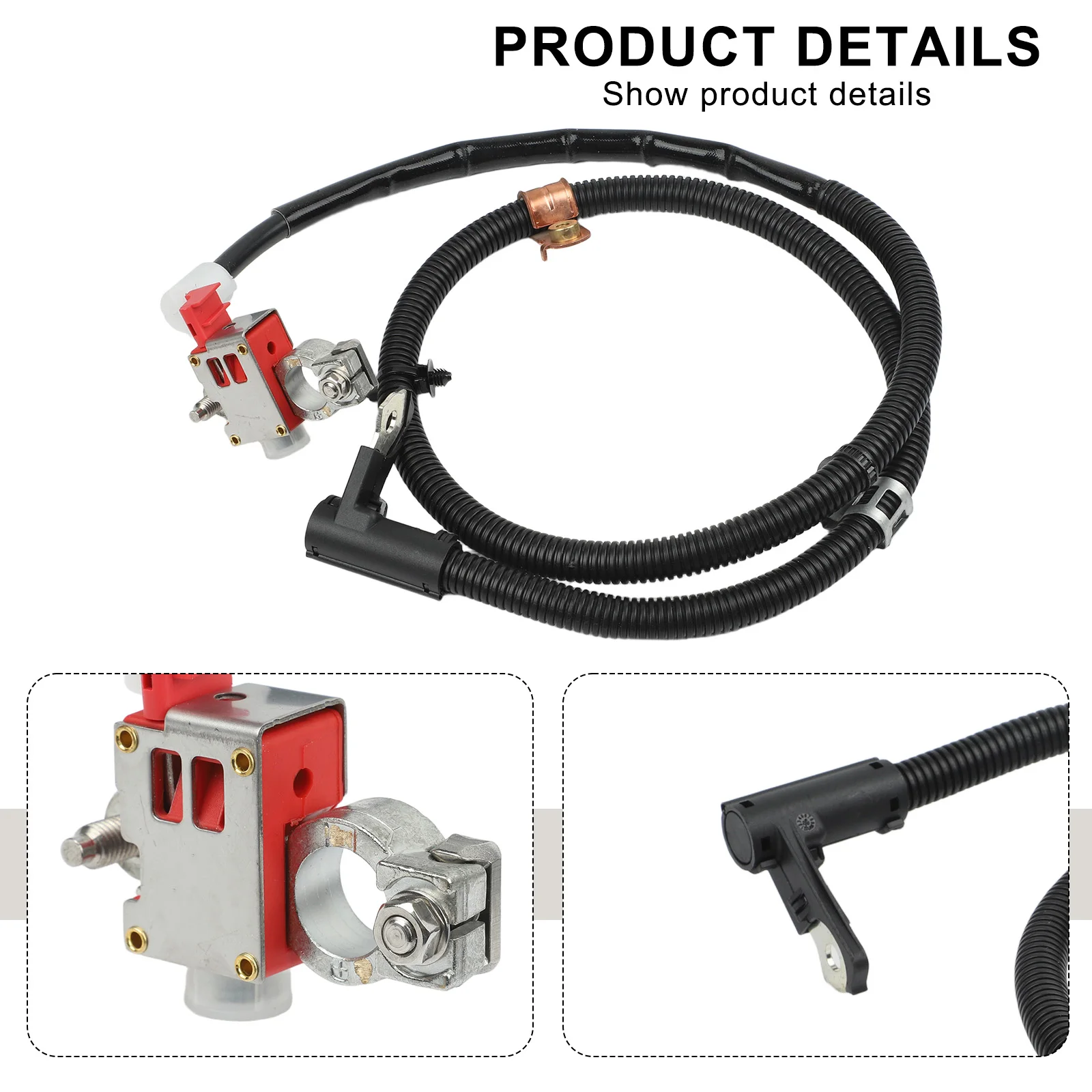 

For Mercedes-Benz Positive Terminal Cable Battery Terminal Wire Metal Construction Non-Deformation Quick Installation