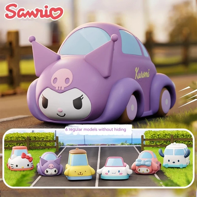 Miniso Kuromi Transformation Car Series Desktop Ornaments Home Decors Handmade Dolls Toys Collectibles Holiday Gifts For Childre