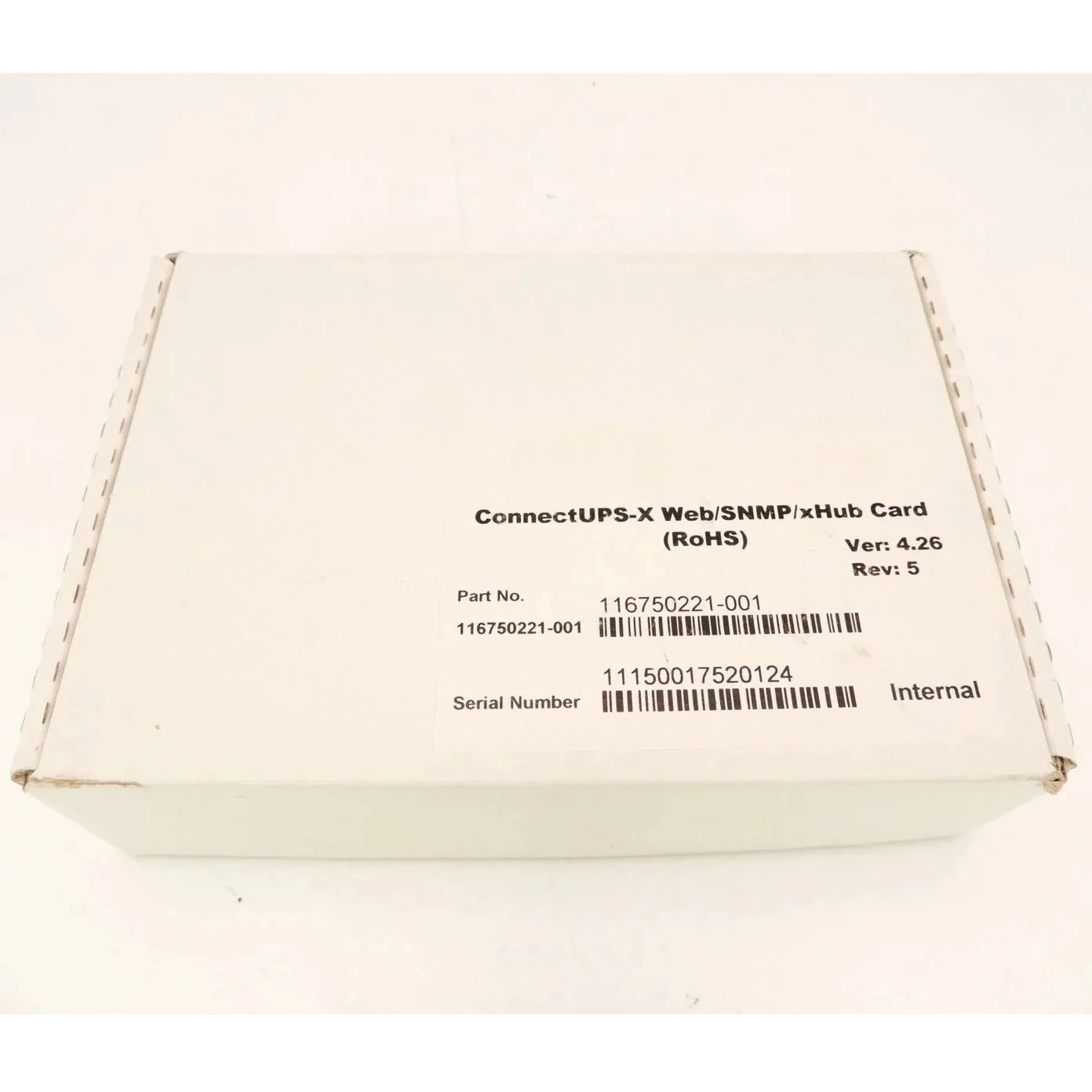 

Brand new For Eaton 116750221-001 Connect UPS-X Web/SNMP/x Hub card use with 5115, 5125, 9140, 9155, BladeUPS, 9355, 9390, 9390I
