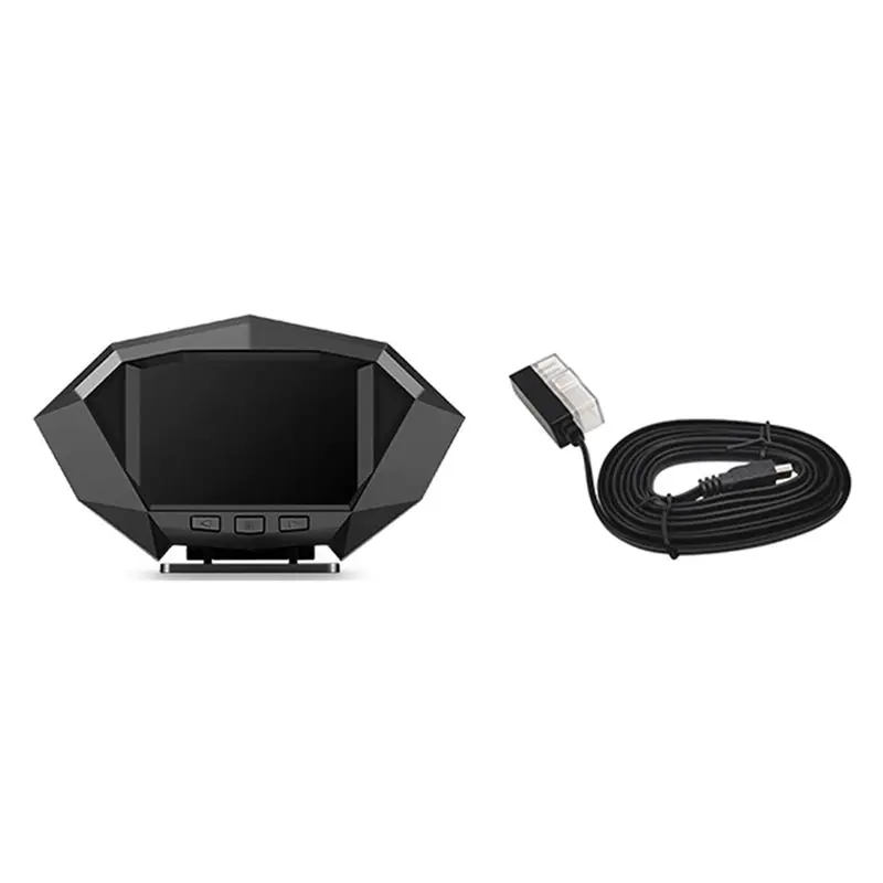 Steady P1 Car Heads Up Display OBD2 GPS Auto On-Board Computer Security Alarm Water Temp Fuel Consumption HUD Inclinometer