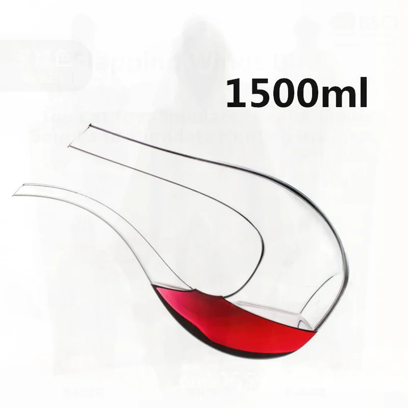 

Handmade Crystal U-Shaped Pot Decanter Set with Gift Box Harp Design Wine Dispenser Premium Quality Transparent Minimalist Style