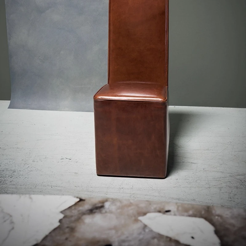 Italian casual single chair, Nordic high-end villa, living room, bedroom, dining table and chairs, single chair