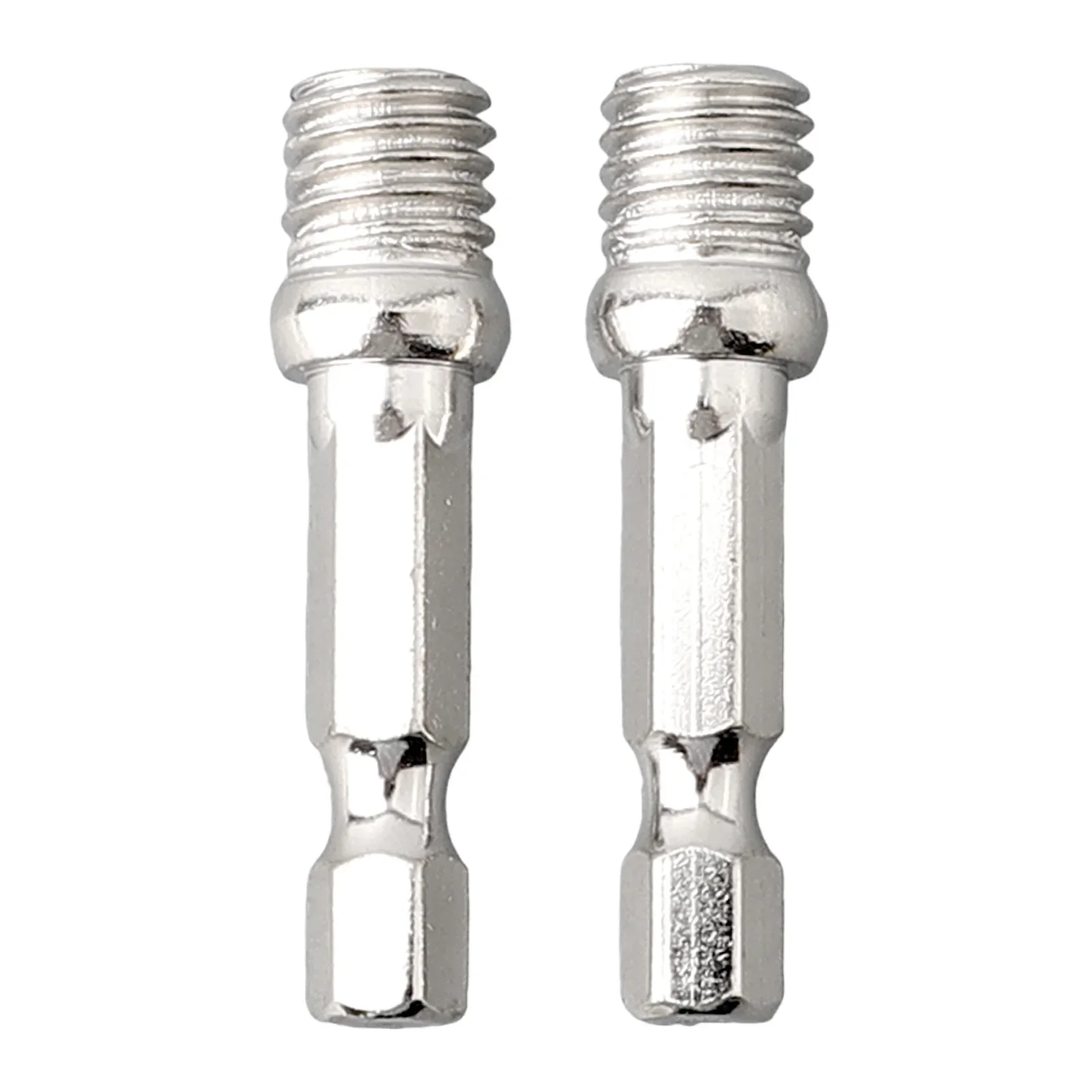 Drill Chuck Connecting Rod 1/4 2pcs Connecting Rod Adapter Metal Material Polishing Disc Connection Screwdriver