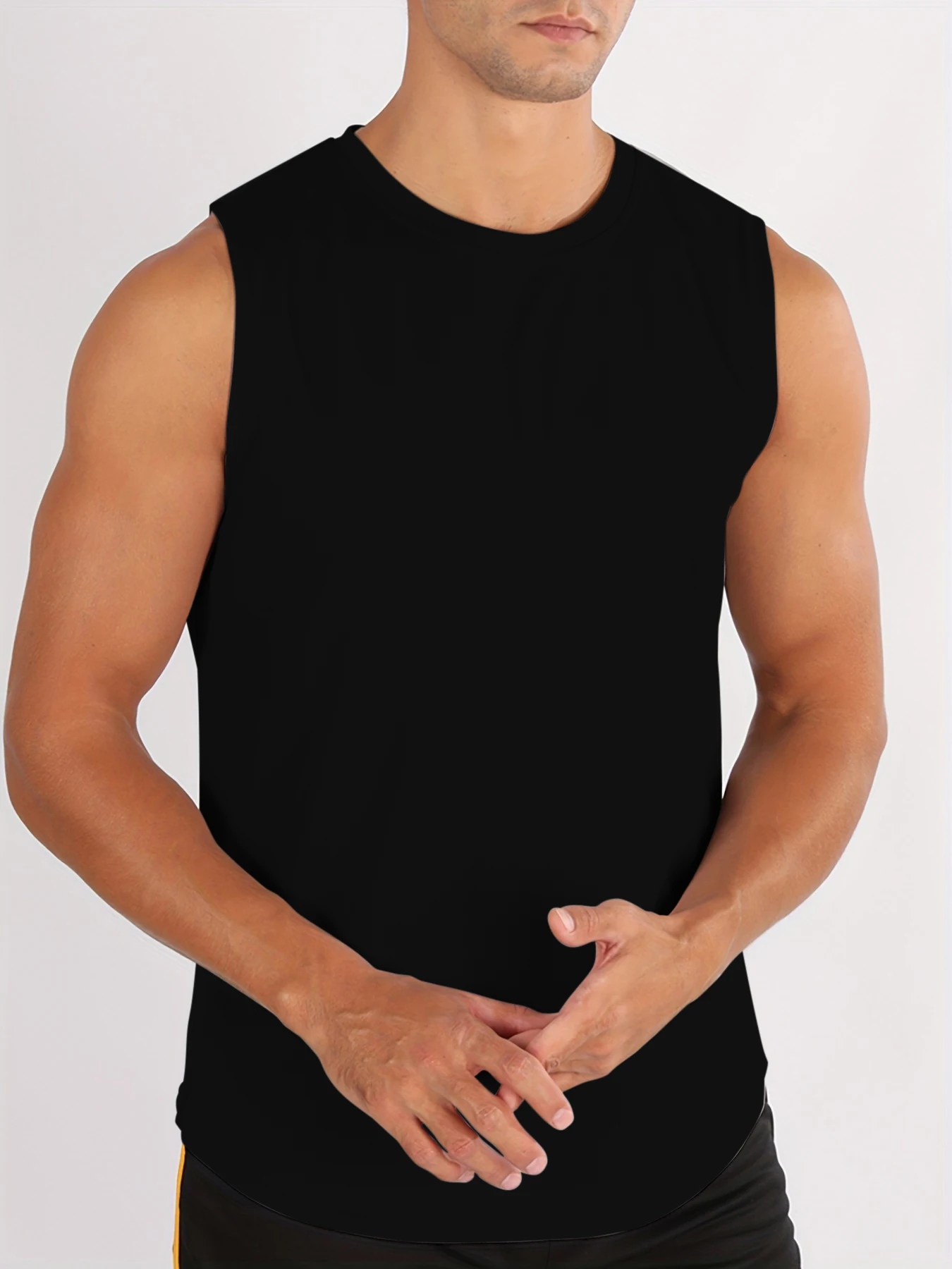 

Vest man 100% Cotton Men's Summer Sleeveless Tank Top Breathable Sports Fitness Gym Workout Casual Trendy Undershirt Tee