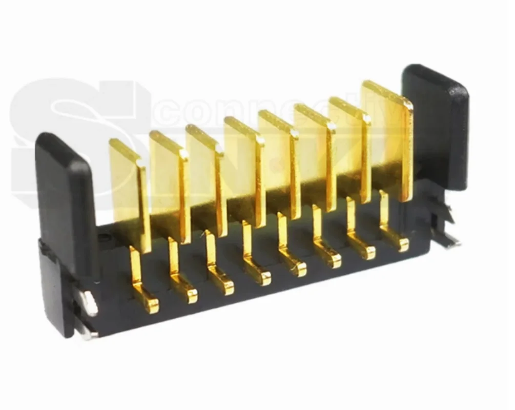

100pcs Side plug temperature-resistant lithium battery connector 2.0 pitch high current gold-plated battery seat 3~16P