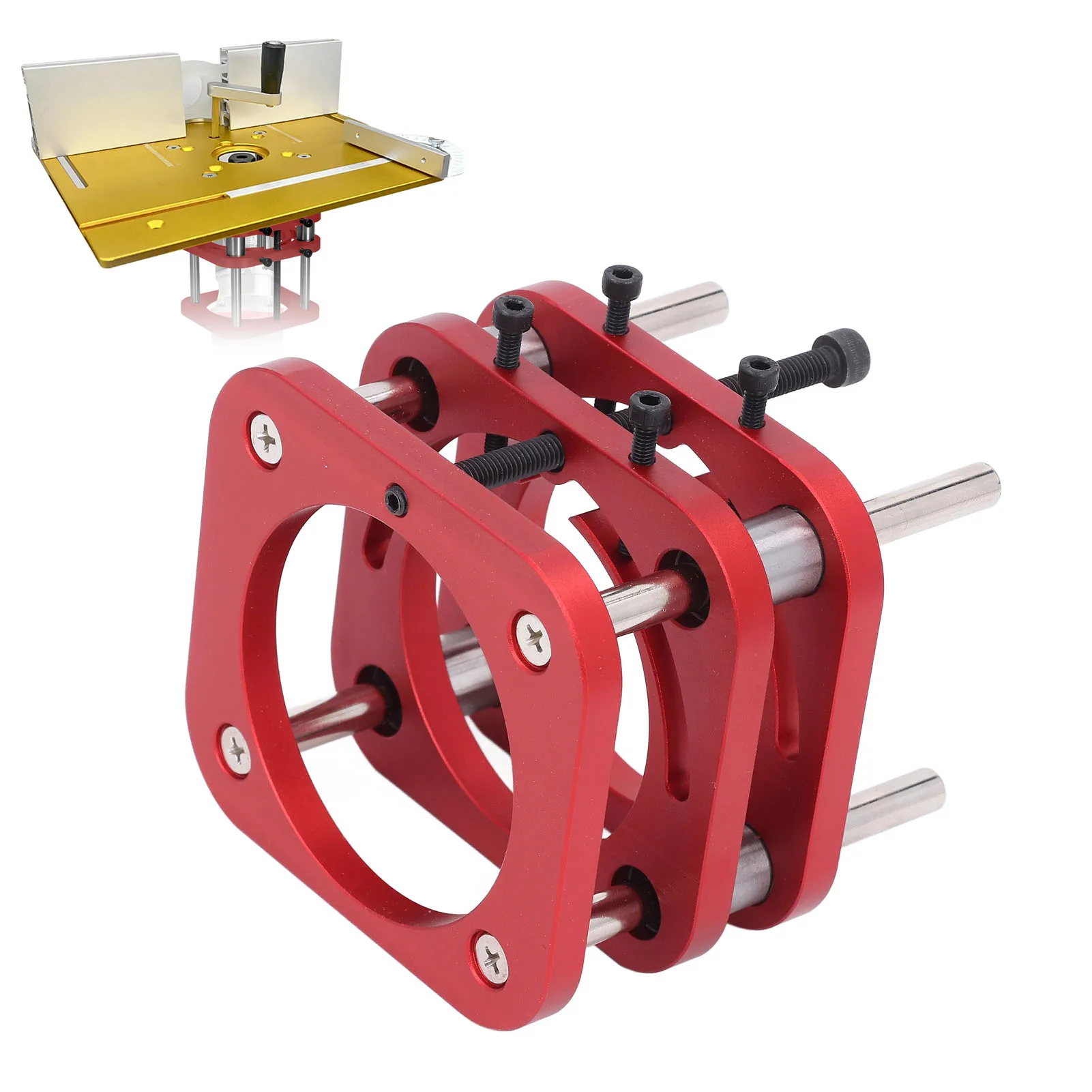 

Router Base Router Table Base Aluminium Alloy 51mm Maximum Hand Cranked Lifting Height Router Table Base Router Base