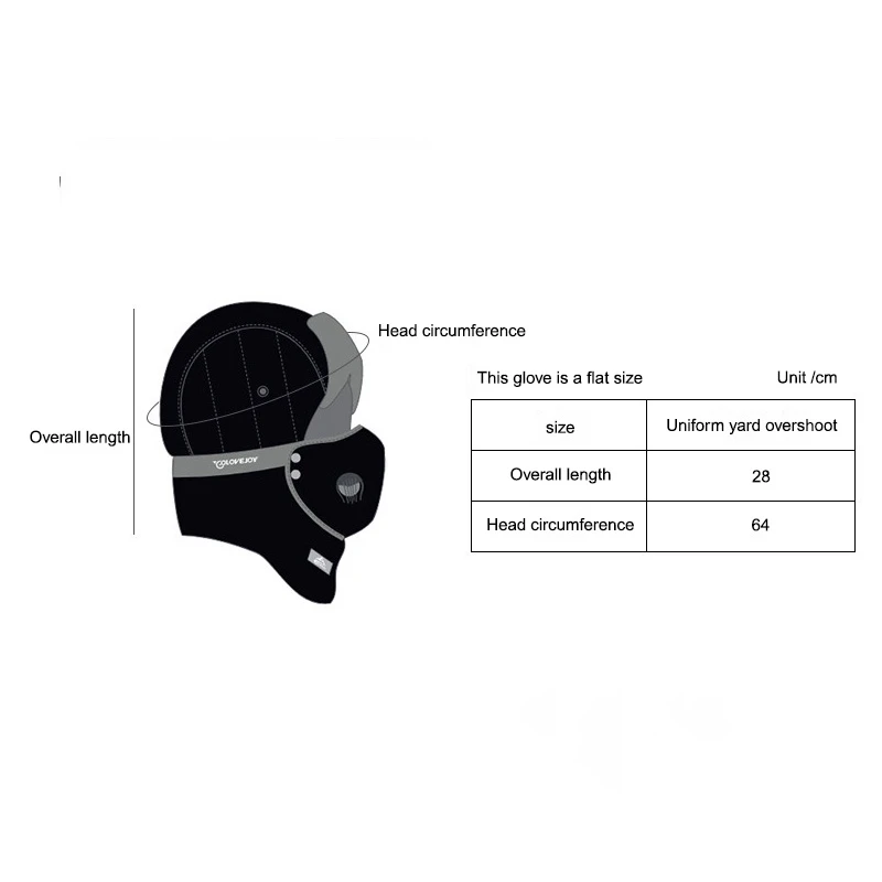 Men Women Skiing Caps Flight Trooper Lei Feng Hats Removable Masks Coldproof Integrating Hats Necklaces and Earmuffs