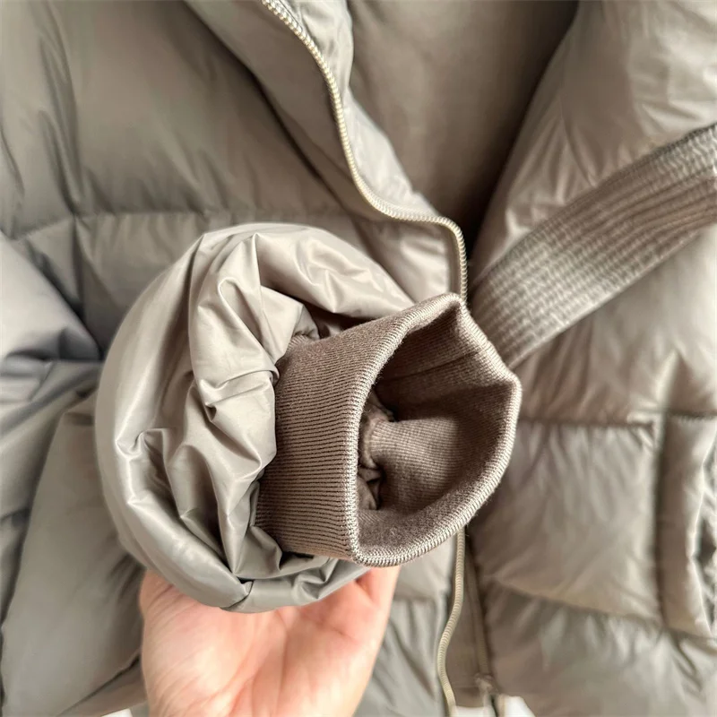 سترة شتوية نسائية 2025 جديدة 90 بطة بيضاء مملوءة أسفل سترة عالية الرقبة يندبروف معطف سميك y2k أسفل معاطف معاطف منتفخة #4