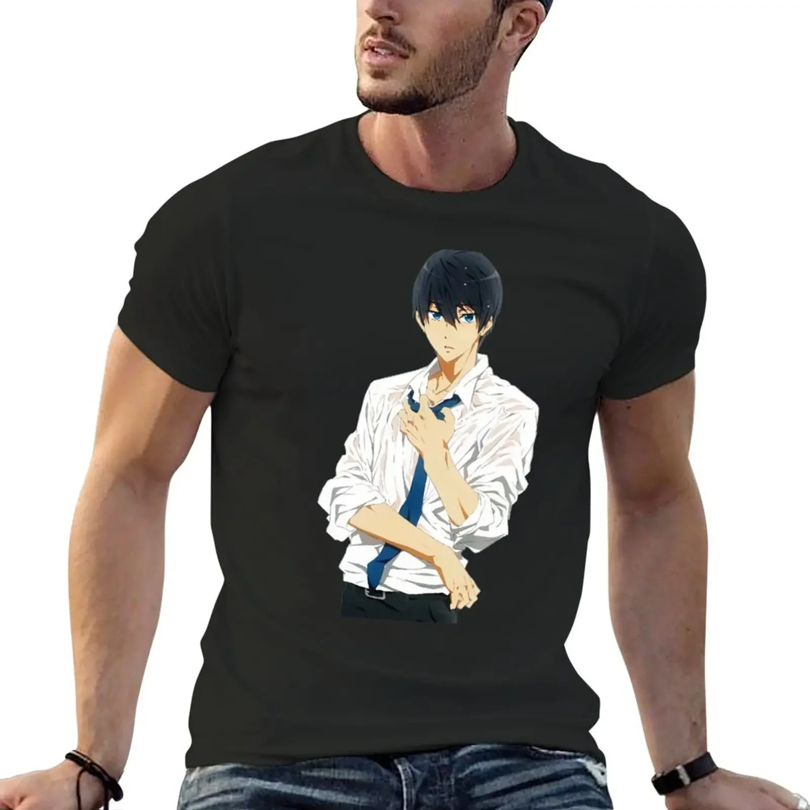 Haruka Nanase (Free! Iwatobi Swim Club) T-Shirt sweat summer top T-shirt men