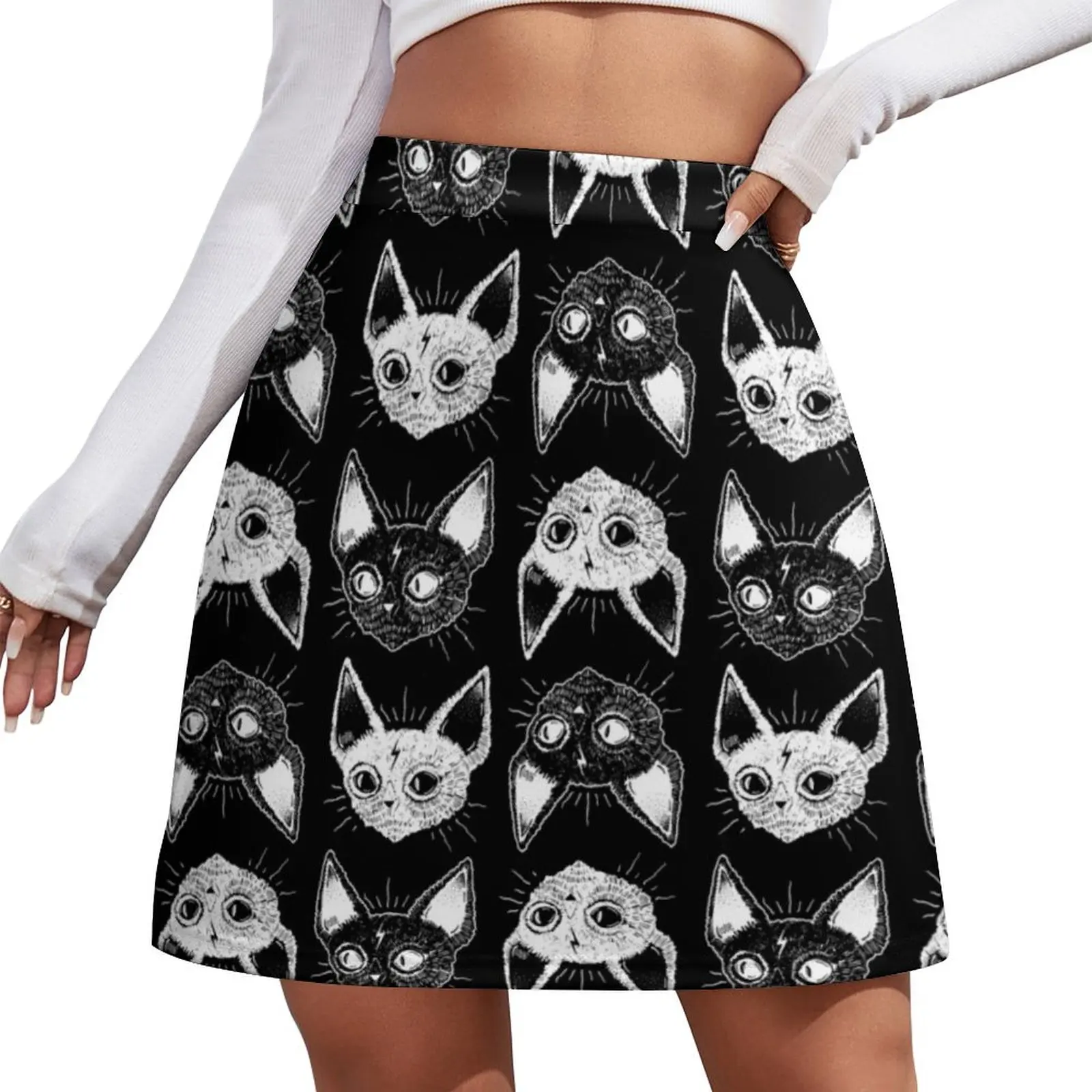 

Kittens Mini Skirt skirts for womans Female dress cosplay Mini Skirt