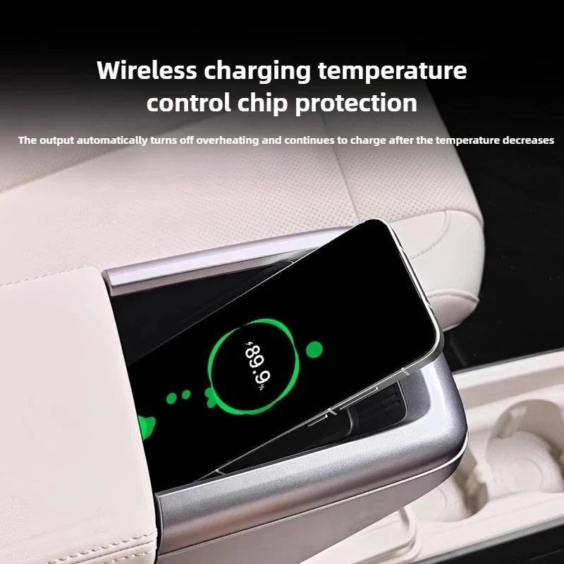 Car Wireless Charger Pad Smart Phone Charging Module Car Interior Modification Upgrade Accessories For Chery ICAUR V23 3rd Gen
