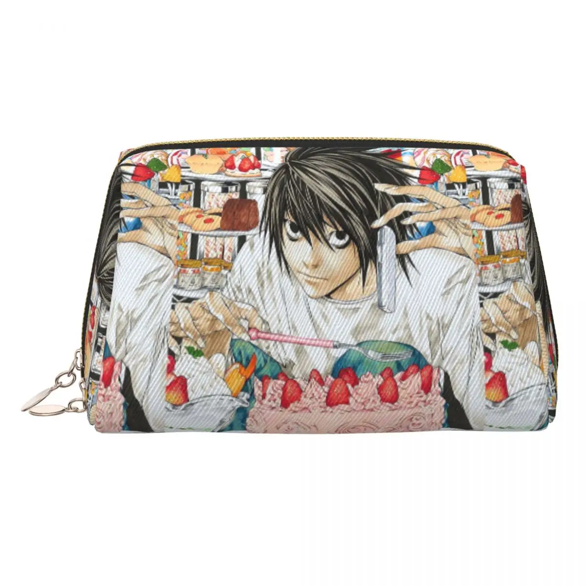 Deaths Notes Ryuk Anime Women Cosmetic Bags Travel Makeup Organizer Pouch Toiletry Storage Dopp Kit Case