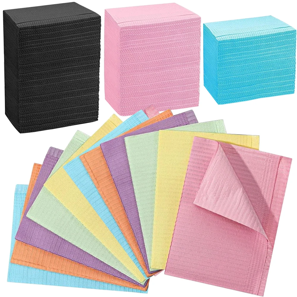 

250/125/50/10pcs Disposable Tattoo Bibs Tattoo Table Covers Clean Pad Patient Dental Piercing Bibs Napkins Tattoo Accessories