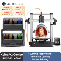 ANYCUBIC Kobra 3 V2 Combo AE Version 600mm/s Fast Printing 3D Printer 8 Colors Filament Auto Drying APP Control 3D Printer