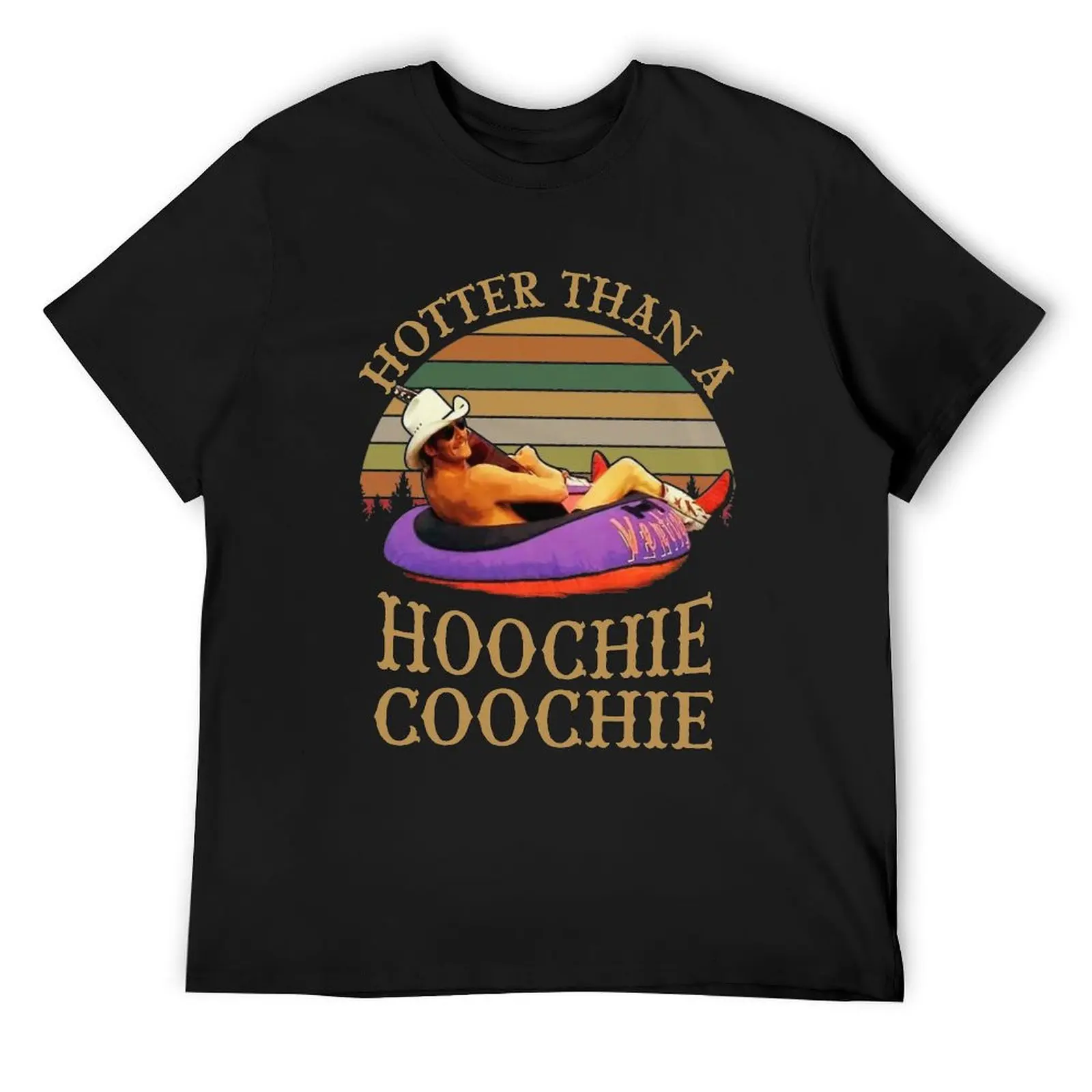 

Hotter Than A Hoochie Coochie Vintage Retro T-Shirt graphic t shirt vintage boys animal print quick-drying plain Men's t shirts